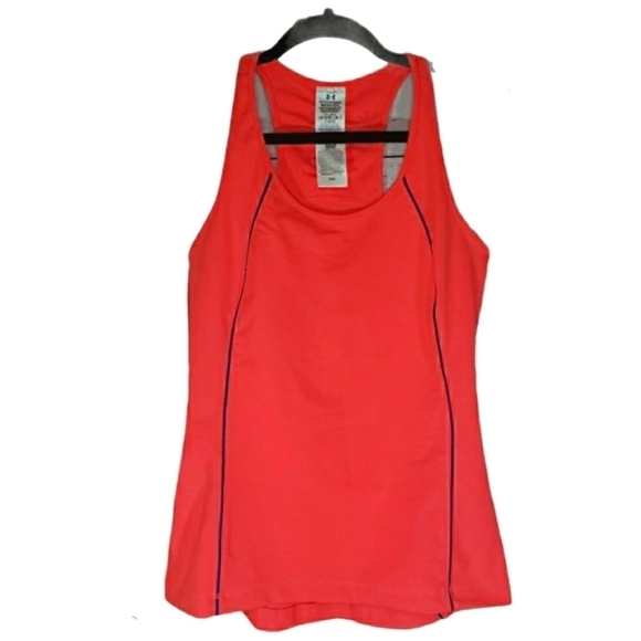 UNDER ARMOUR Sleeveless Workout Top Orange Size XS - Picture 1 of 6